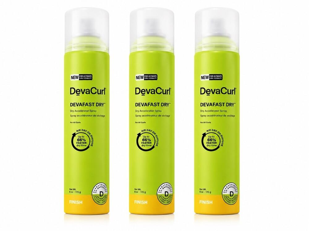 DevaCurl Devafast Dry Dry Accelerator Spray 6 oz / 170g Lot of 3 New